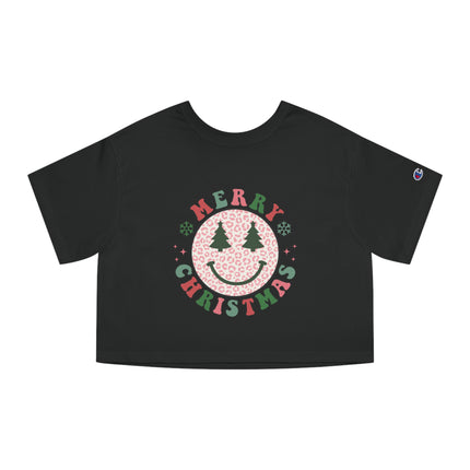 Champion Damen Heritage Cropper T-Shirt mit Weihnachtsmotiv