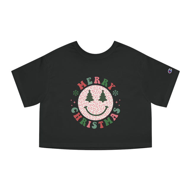 Champion Damen Heritage Cropper T-Shirt mit Weihnachtsmotiv