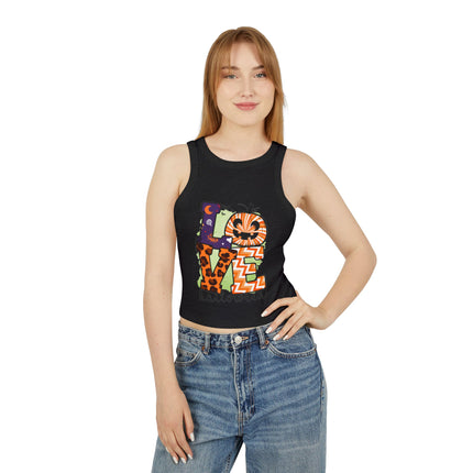 Halloween themed Women's Micro Rib Racer Tank Top