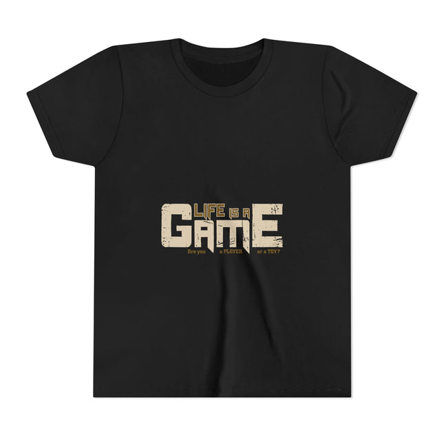 Kurzärmeliges Jugend-T-Shirt mit Typografie-Motiv