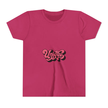 Kurzärmeliges Jugend-T-Shirt mit Typografie-Motiv
