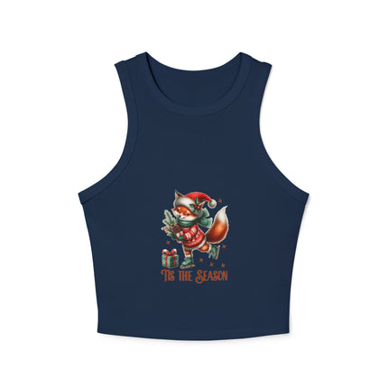 Weihnachtliches Damen Micro Rib Racer Tank Top