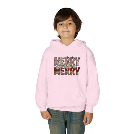 Christmas themed Youth Heavy Blend Hooded Sweatshirt