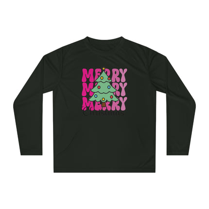 Christmas themed Unisex Performance Long Sleeve Shirt