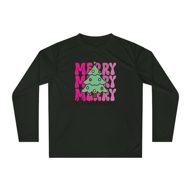 Christmas themed Unisex Performance Long Sleeve Shirt