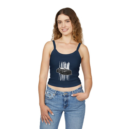Auto-Enthusiasten Themen Damen Spaghetti Strap Tank Top 