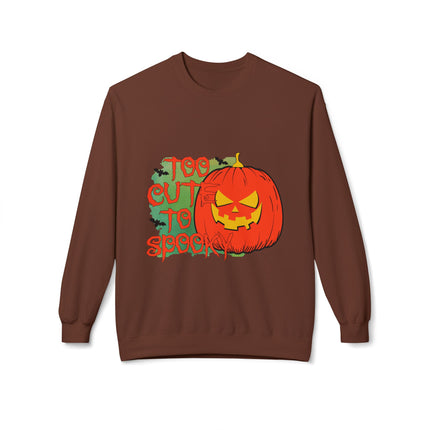 Halloween-Themen-Unisex-Midweight-Softstyle-Fleece-Crewneck-Sweatshirt