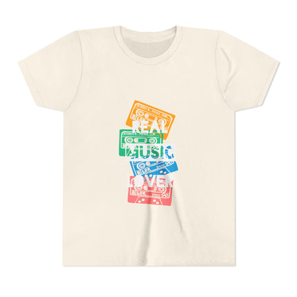 Kurzärmeliges Jugend-T-Shirt mit Typografie-Motiv