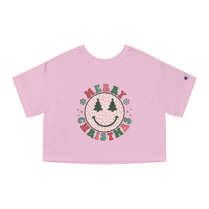 Champion Damen Heritage Cropper T-Shirt mit Weihnachtsmotiv