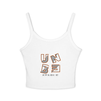 Typografie Themen Damen Spaghetti Strap Tank Top 