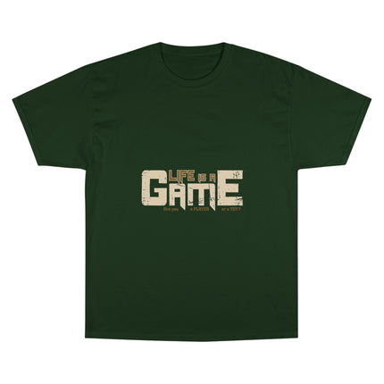 Champion-T-Shirt mit Typografie-Motiv