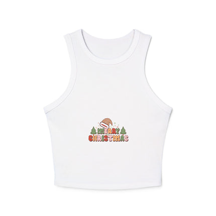 Weihnachtliches Damen Micro Rib Racer Tank Top