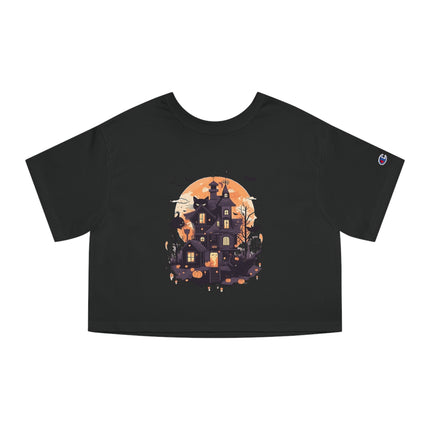 Champion Damen Heritage Cropper T-Shirt mit Halloween-Motiv