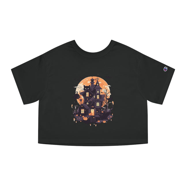 Champion Damen Heritage Cropper T-Shirt mit Halloween-Motiv