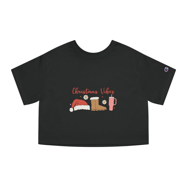 Champion Damen Heritage Cropper T-Shirt mit Weihnachtsmotiv