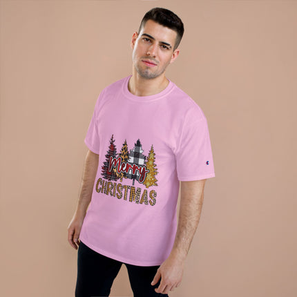 Champion-T-Shirt mit Weihnachtsmotiv