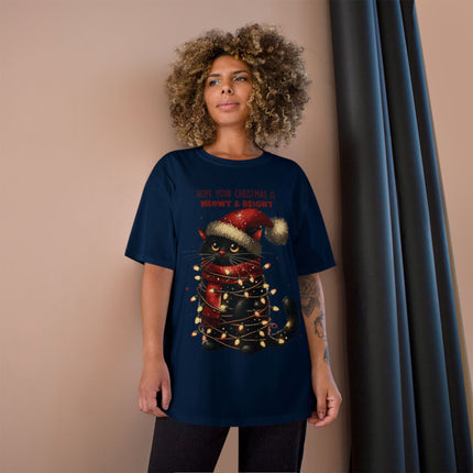 Champion-T-Shirt mit Weihnachtsmotiv