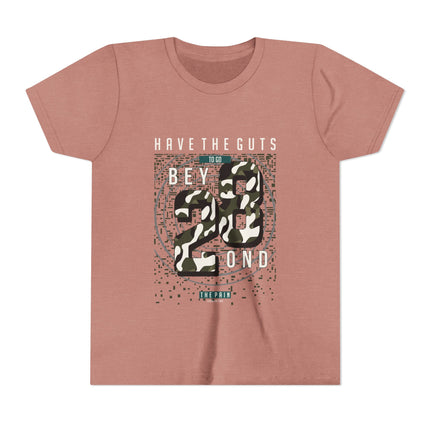 Typography themed Youth Short Sleeve Tee