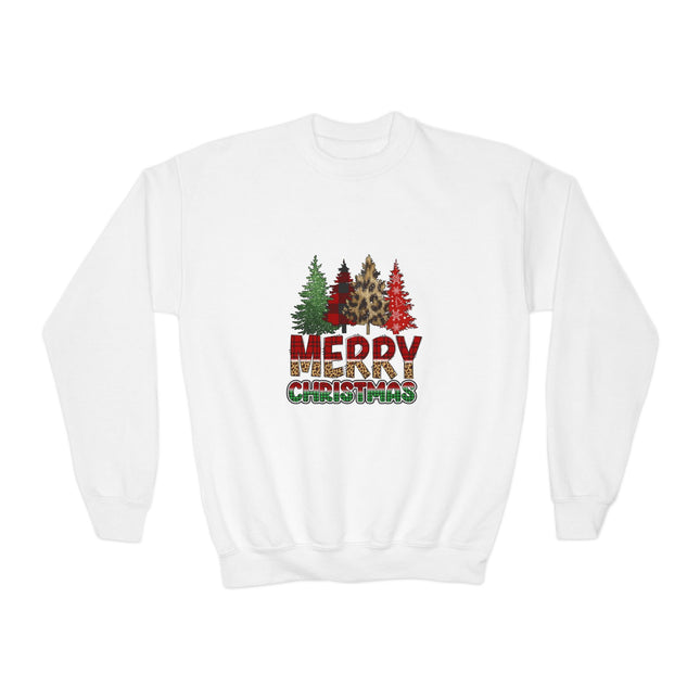 Christmas themed Youth Crewneck Sweatshirt