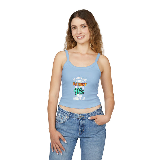 Typografie Themen Damen Spaghetti Strap Tank Top 