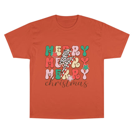 Champion-T-Shirt mit Weihnachtsmotiv