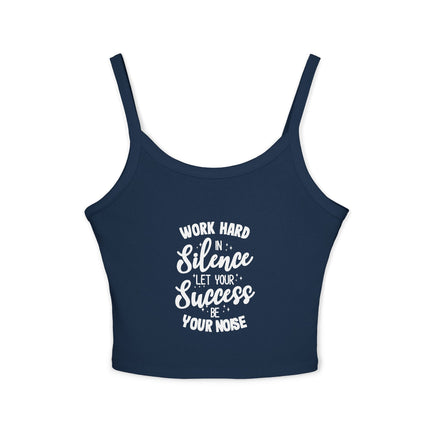 Typografie Themen Damen Spaghetti Strap Tank Top 