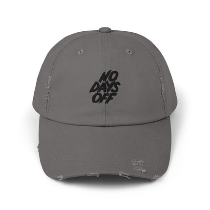 Unisex Distressed Cap mit Typografie-Motiven 
