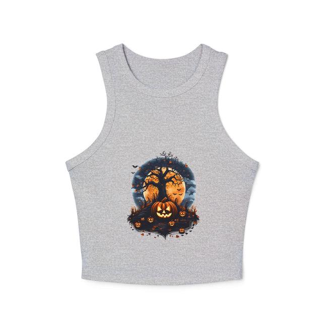 Halloween-Themen Damen Micro Rib Racer Tank Top