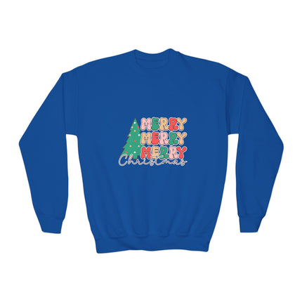 Christmas themed Youth Crewneck Sweatshirt