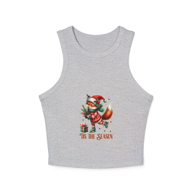 Weihnachtliches Damen Micro Rib Racer Tank Top