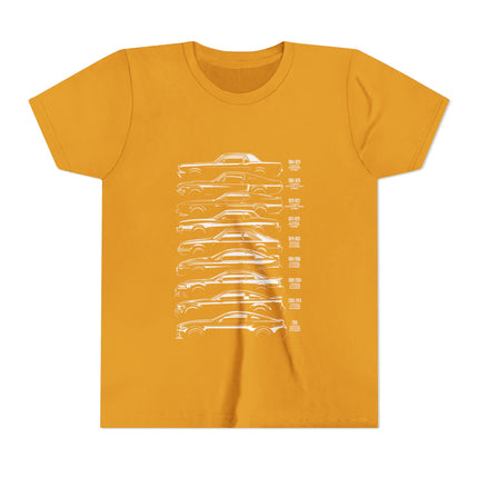 Car Enthusiast themed Youth Short Sleeve Tee