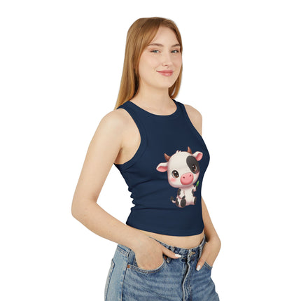 Cute Cub Graphic designed Women's Micro Rib Racer Tank Top