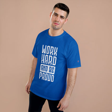 Champion-T-Shirt mit Typografie-Motiv