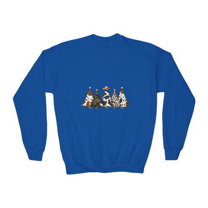 Christmas themed Youth Crewneck Sweatshirt
