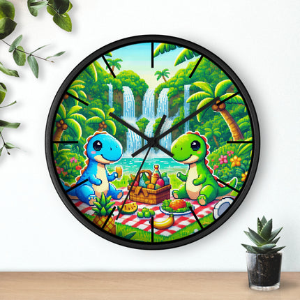 Cute 2 Dino design themed Wall Clock