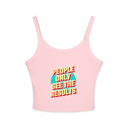 Typografie Themen Damen Spaghetti Strap Tank Top 