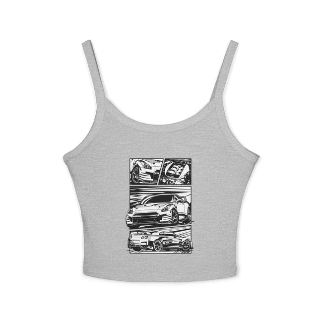 Auto-Enthusiasten Themen Damen Spaghetti Strap Tank Top 