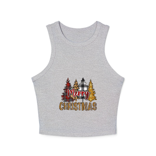 Weihnachtliches Damen Micro Rib Racer Tank Top