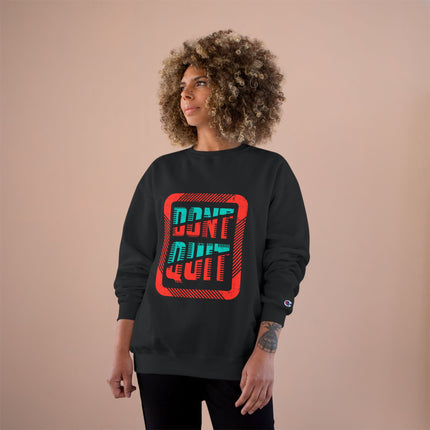 Champion-Sweatshirt mit Typografie-Motiv