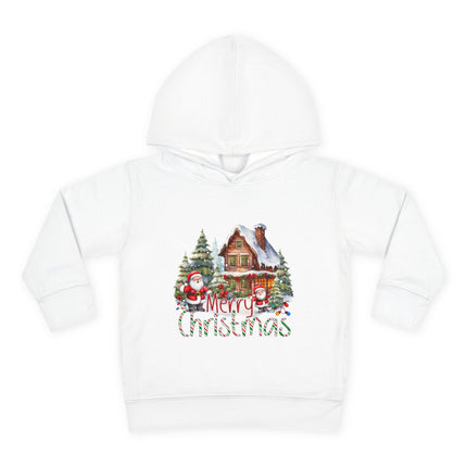 Christmas themed Toddler Pullover Fleece Hoodie
