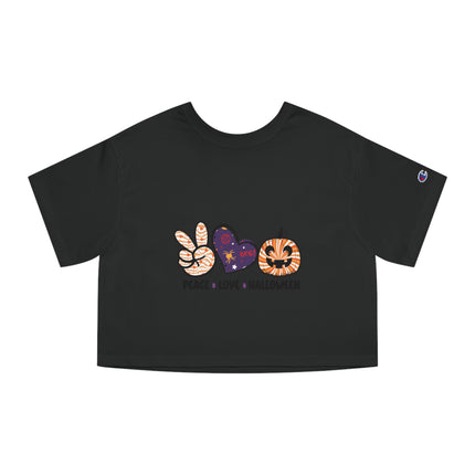 Champion Damen Heritage Cropper T-Shirt mit Halloween-Motiv