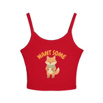 Want Some Graphic designed Women's Spaghetti Strap Tank Top