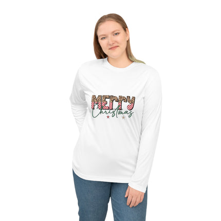 Christmas themed Unisex Performance Long Sleeve Shirt