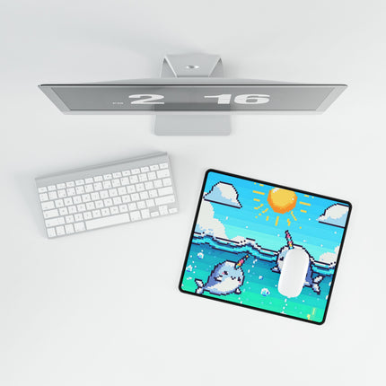 Cute 2 Whale design themed Desk Mats