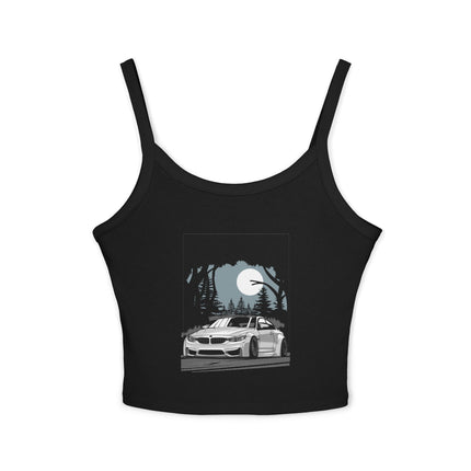 Auto-Enthusiasten Themen Damen Spaghetti Strap Tank Top 