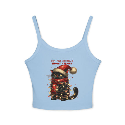 Weihnachtsmotiv Damen Spaghettiträger Tank Top 