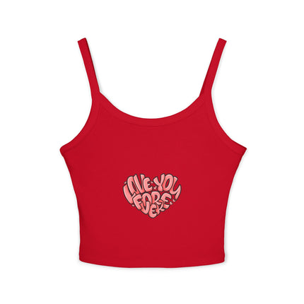 Typografie Themen Damen Spaghetti Strap Tank Top 