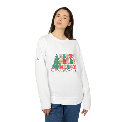 Christmas themed Adidas Unisex Fleece Crewneck Sweatshirt