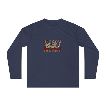 Christmas themed Unisex Performance Long Sleeve Shirt