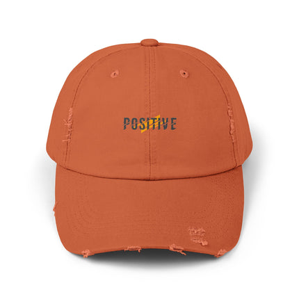 Unisex Distressed Cap mit Typografie-Motiven 